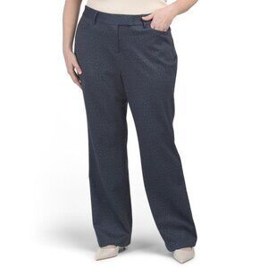 TAHARI ASL Denim Plus Denim Wide Leg Pants